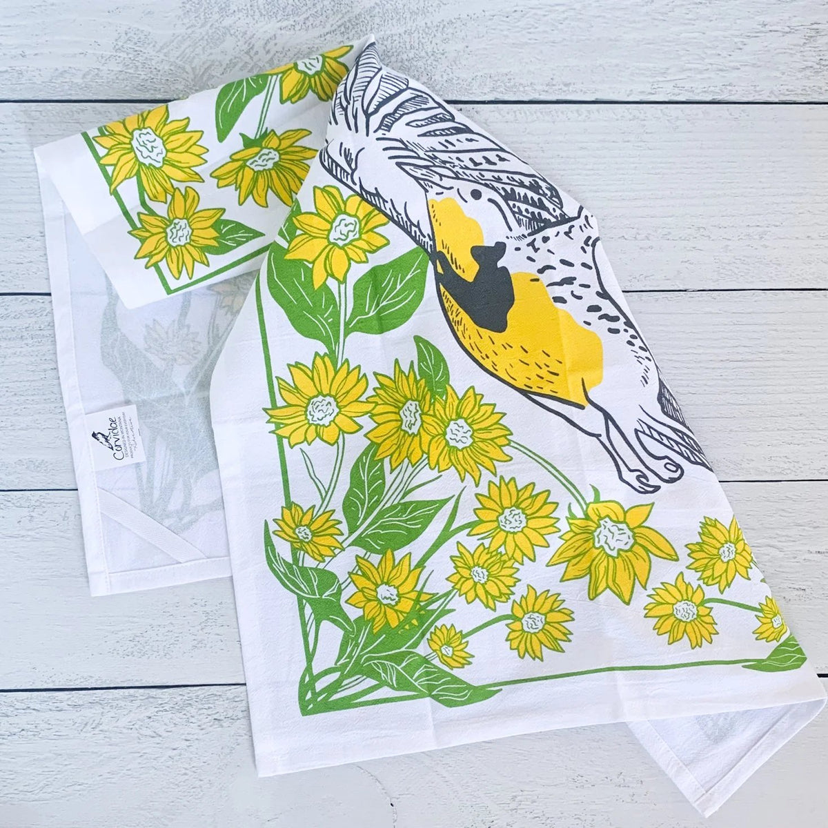 Meadowlark Wildflowers Kitchen Tea Towel