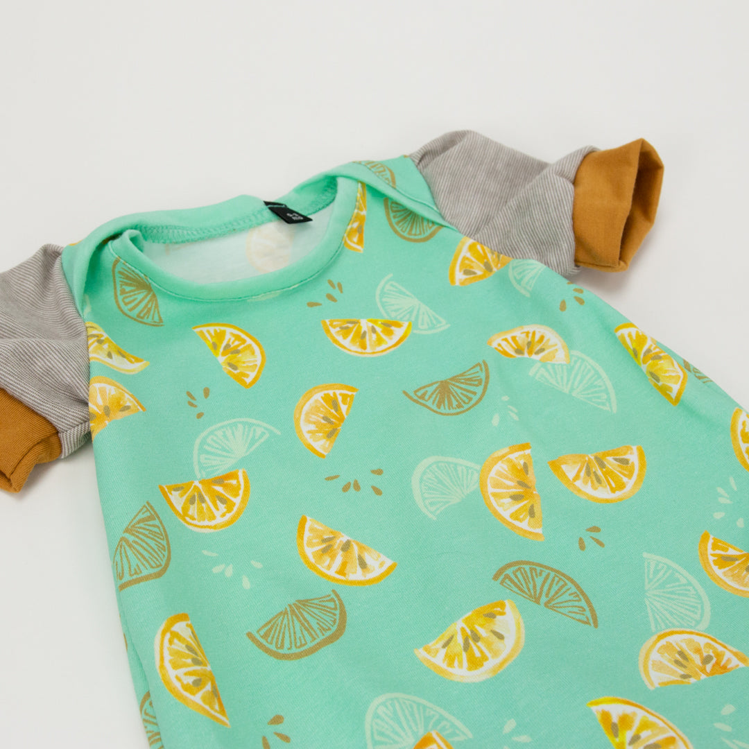 Romper | Mint Lemonade