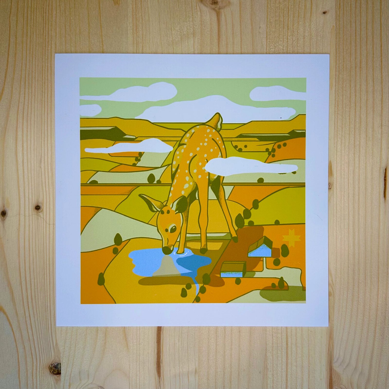 Deer in the Fields