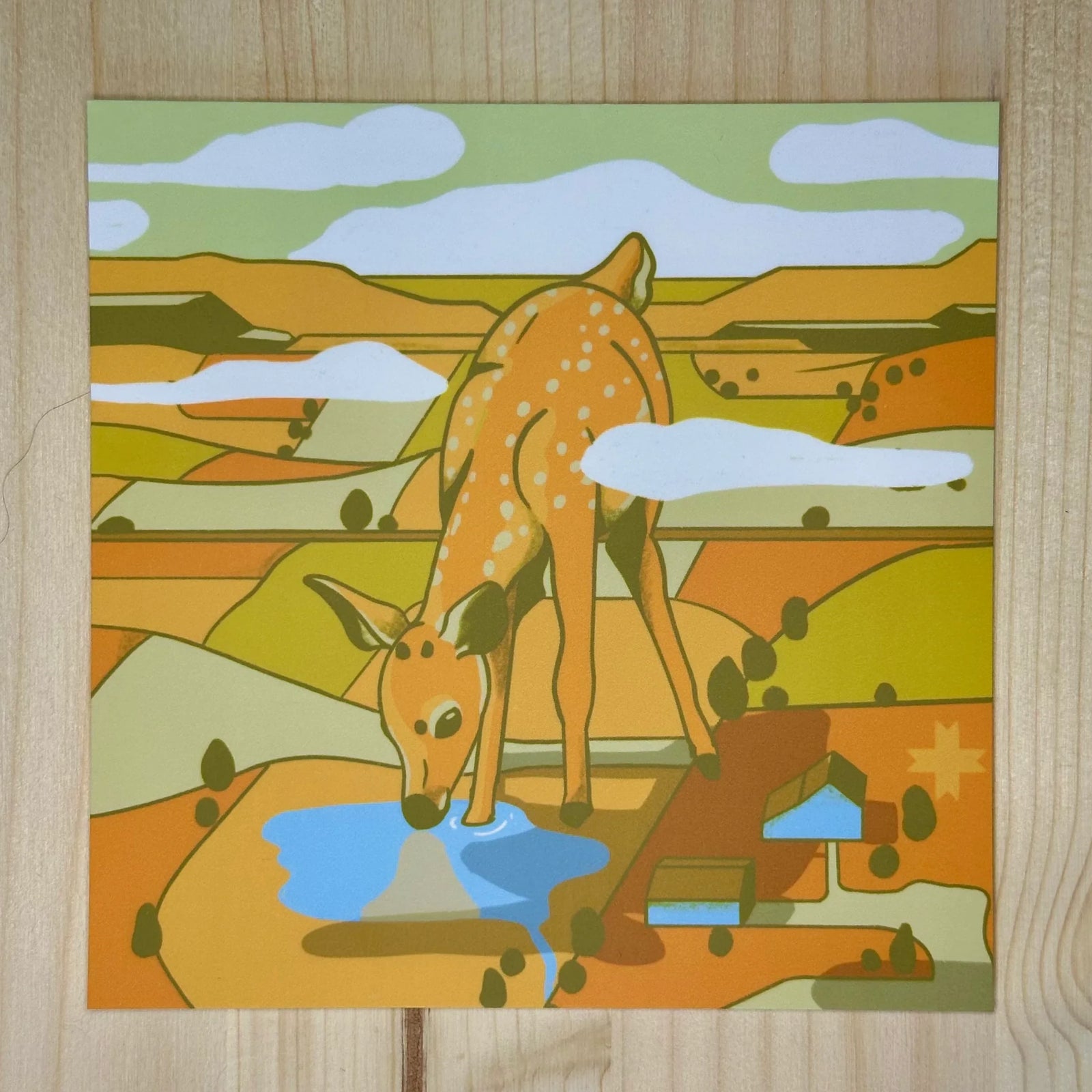 Deer in the Fields
