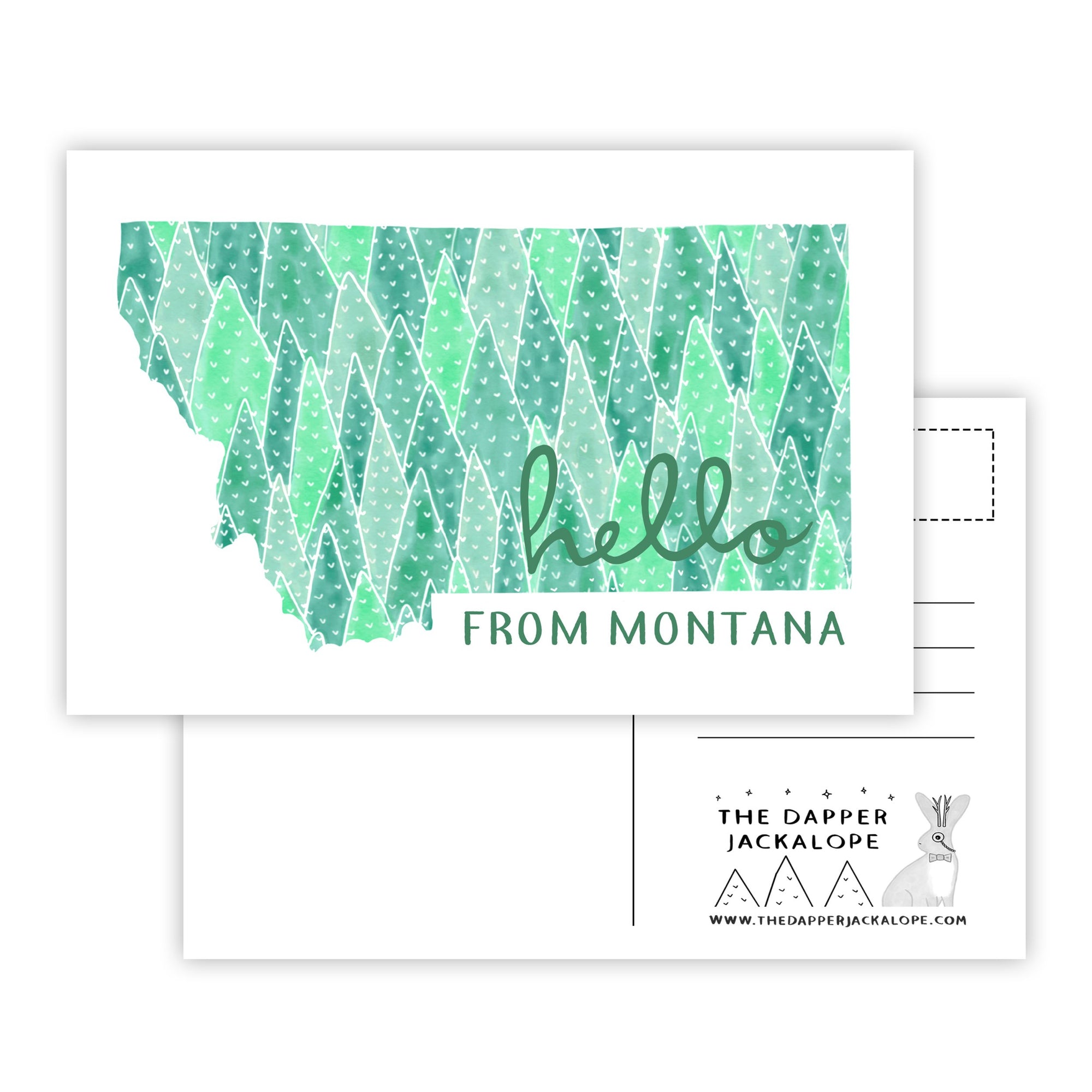 Hello Montana Postcard