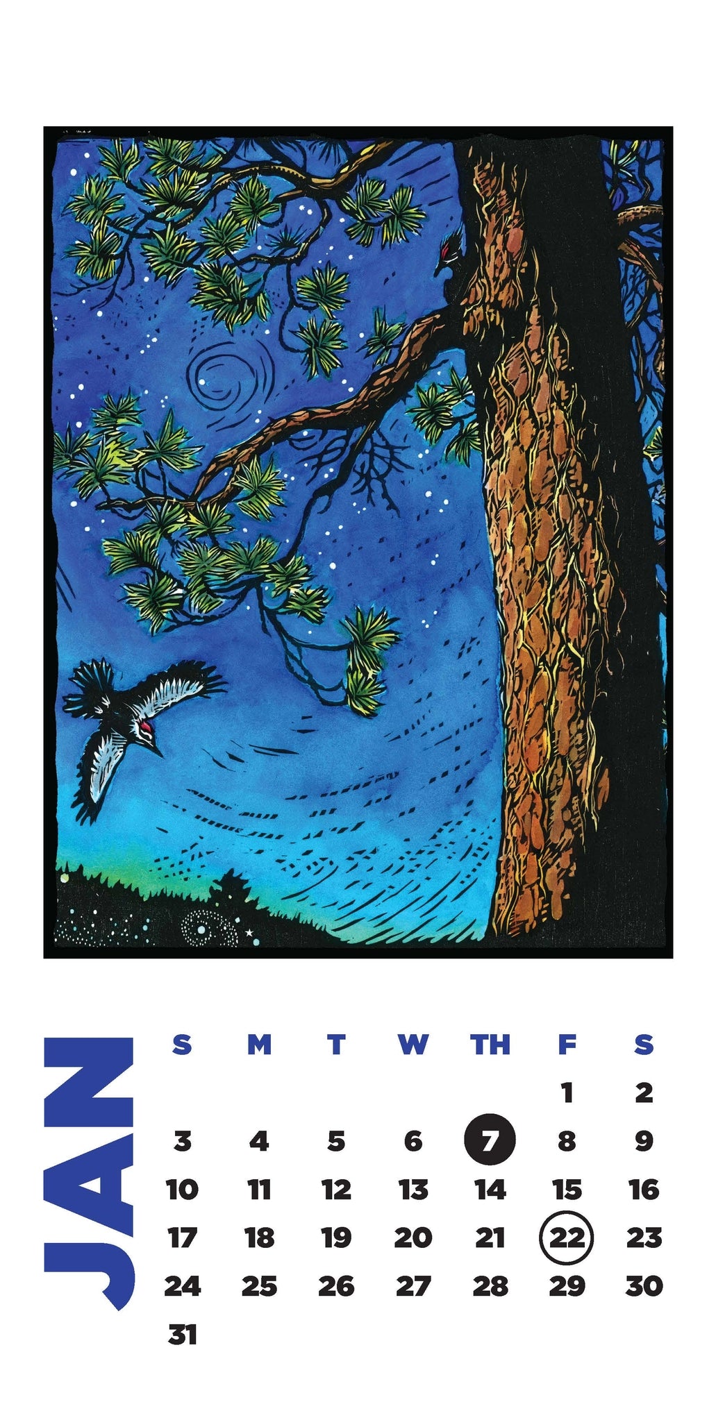 2027 Hope Woodcut Calendar