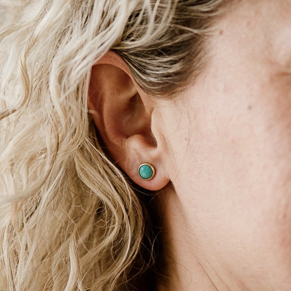 Hyalite Studs // Turquoise