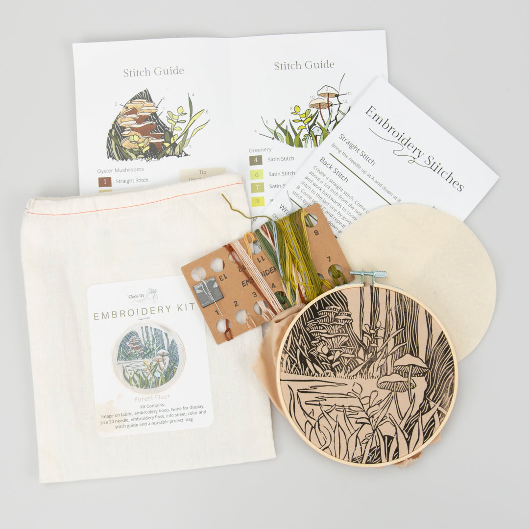 Forest Floor Embroidery kit