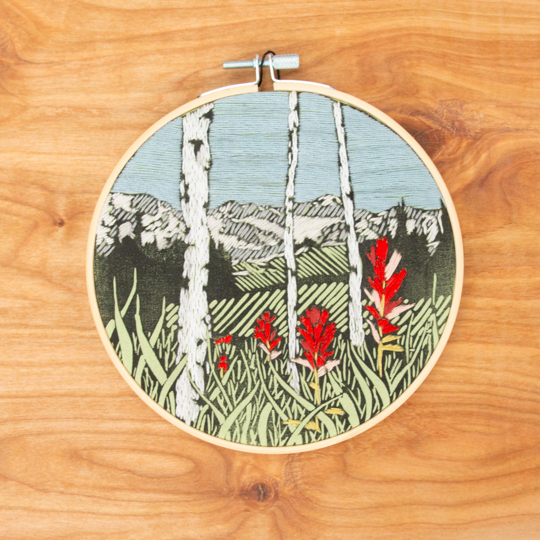 Into the Mountains Embroidery Kit