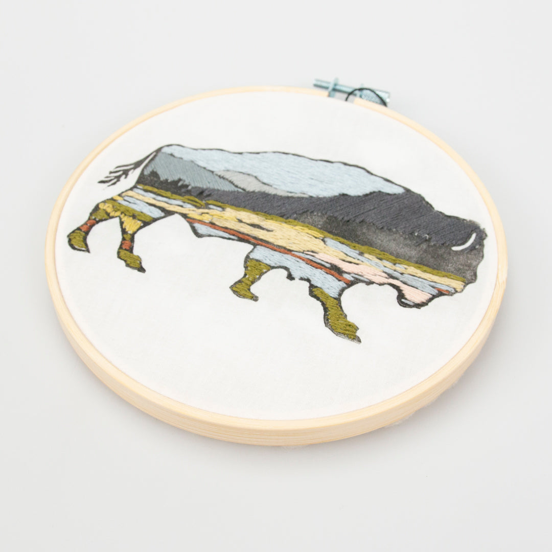 Bison Embroidery Kit