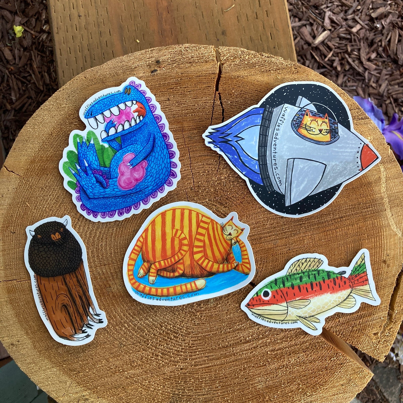 Waffles the Cat Sticker Collection
