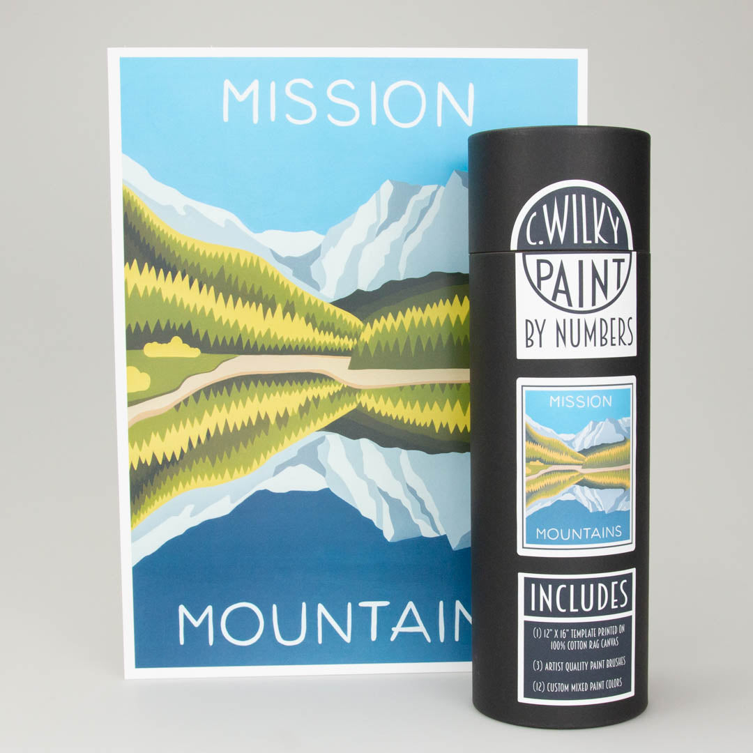 Mission Mountains Painting