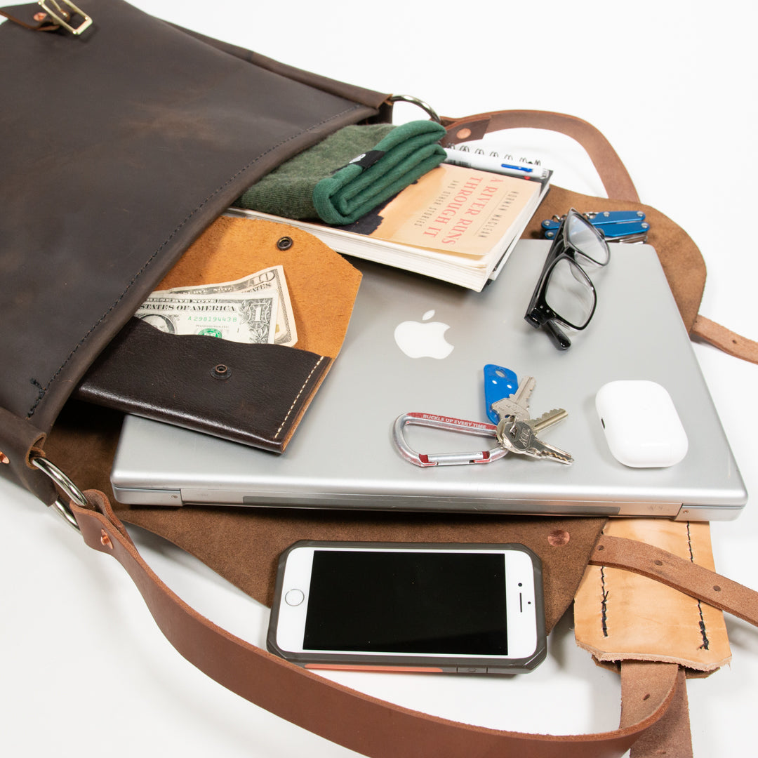 Leather Messenger Bag