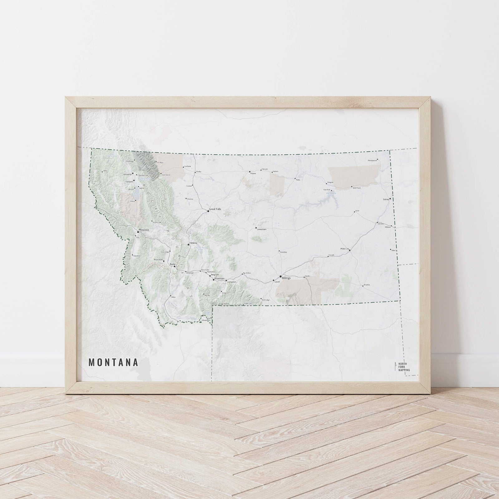 Montana Cities Map