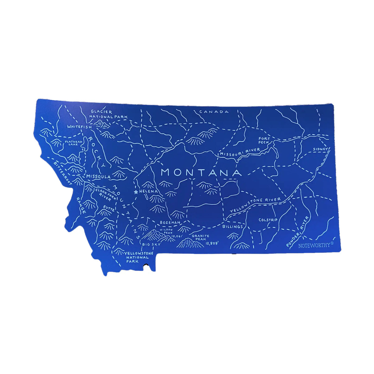 Montana Map Magnet