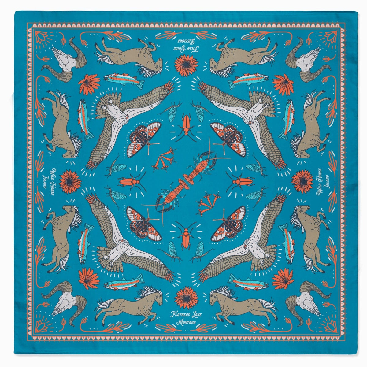 WILD HORSE ISLAND - FLATHEAD LAKE BANDANA