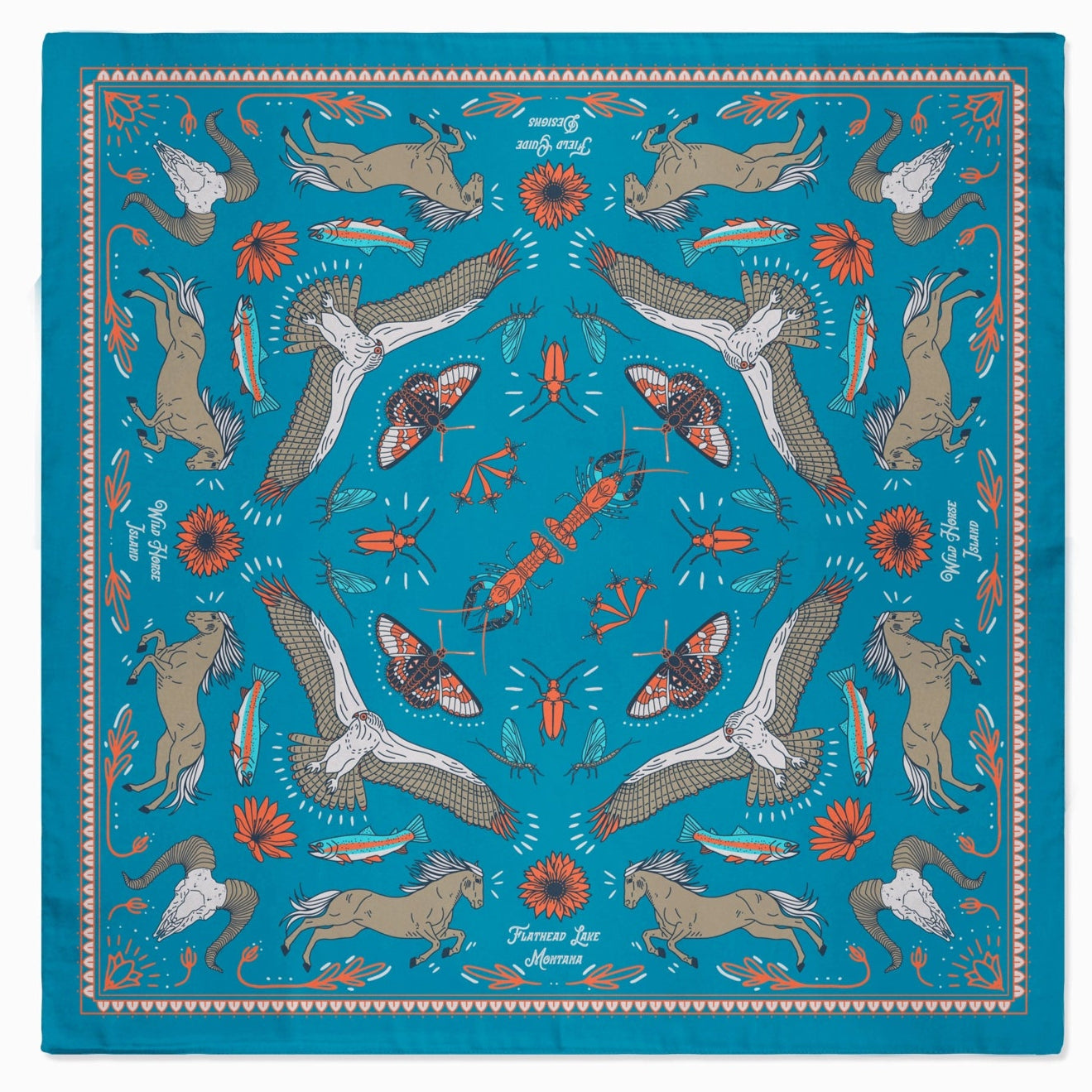 WILD HORSE ISLAND - FLATHEAD LAKE BANDANA