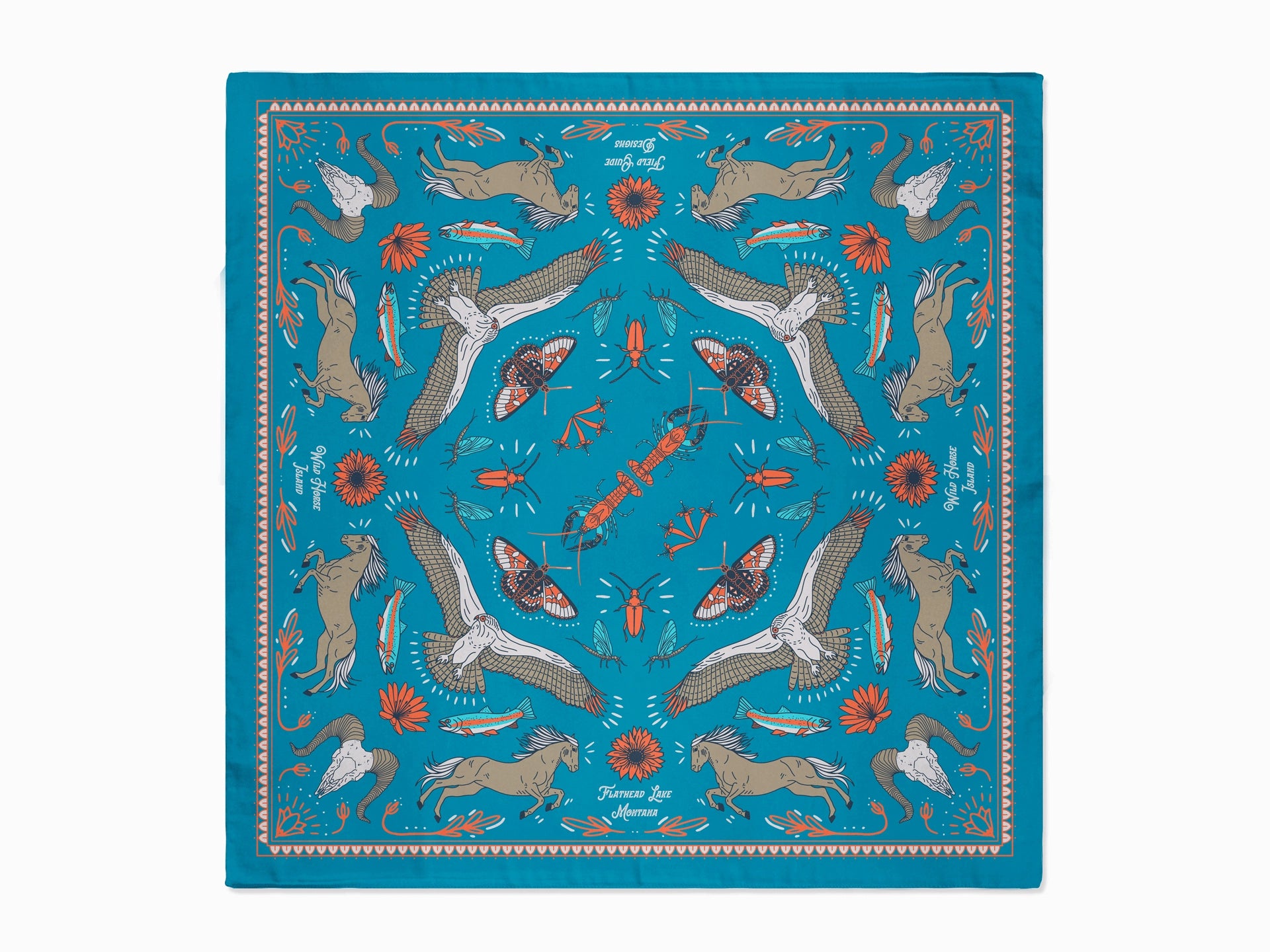 WILD HORSE ISLAND - FLATHEAD LAKE BANDANA