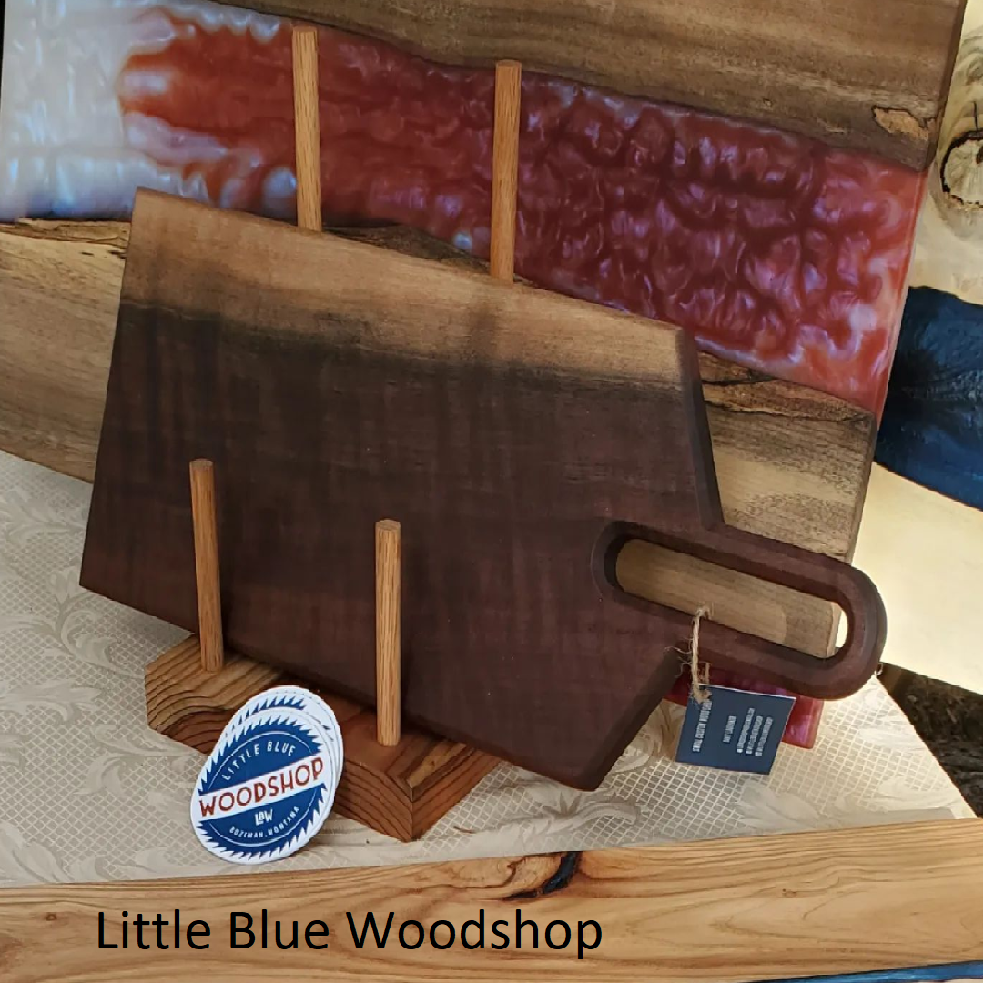 Bamboo Cutting Board w/Handle - Hillbilly Laser