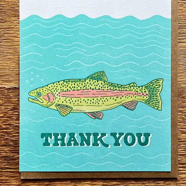 Trout Thank You Card