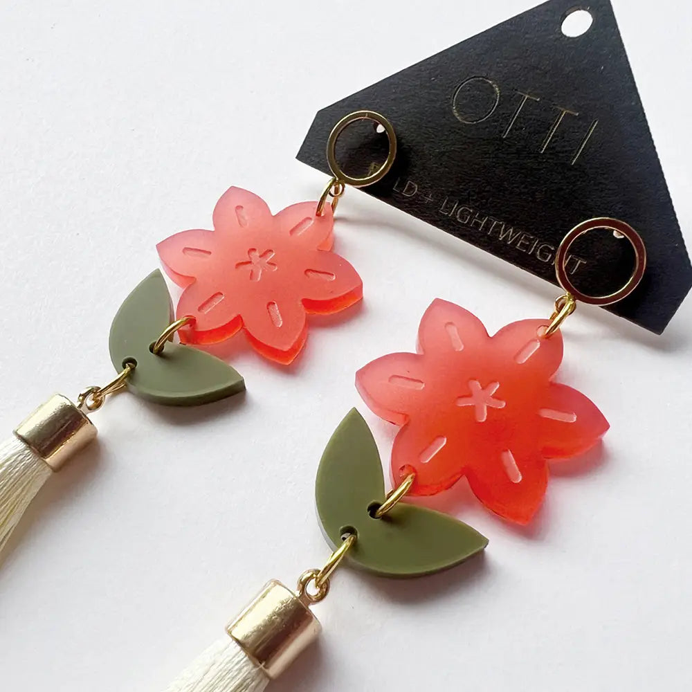 Daffodil Flower Earrings