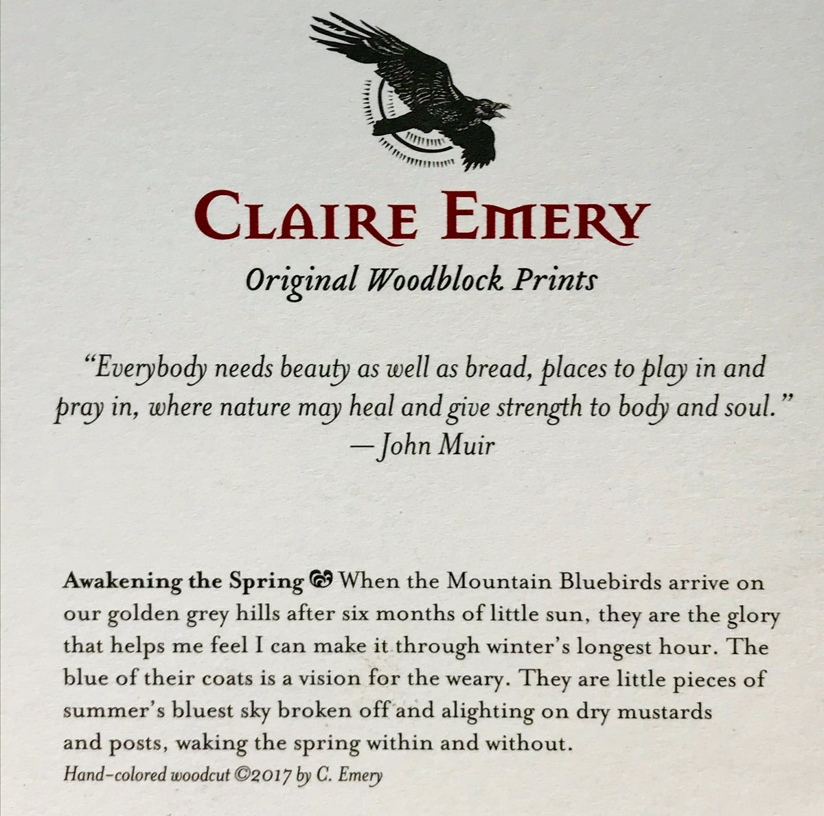 Bluebirds - Awakening the Spring Card