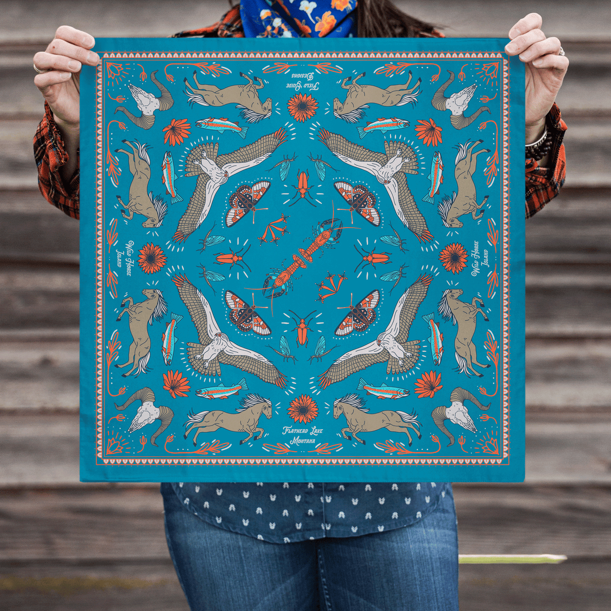 WILD HORSE ISLAND - FLATHEAD LAKE BANDANA