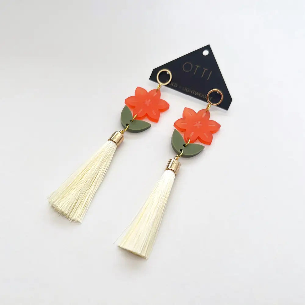 Daffodil Flower Earrings