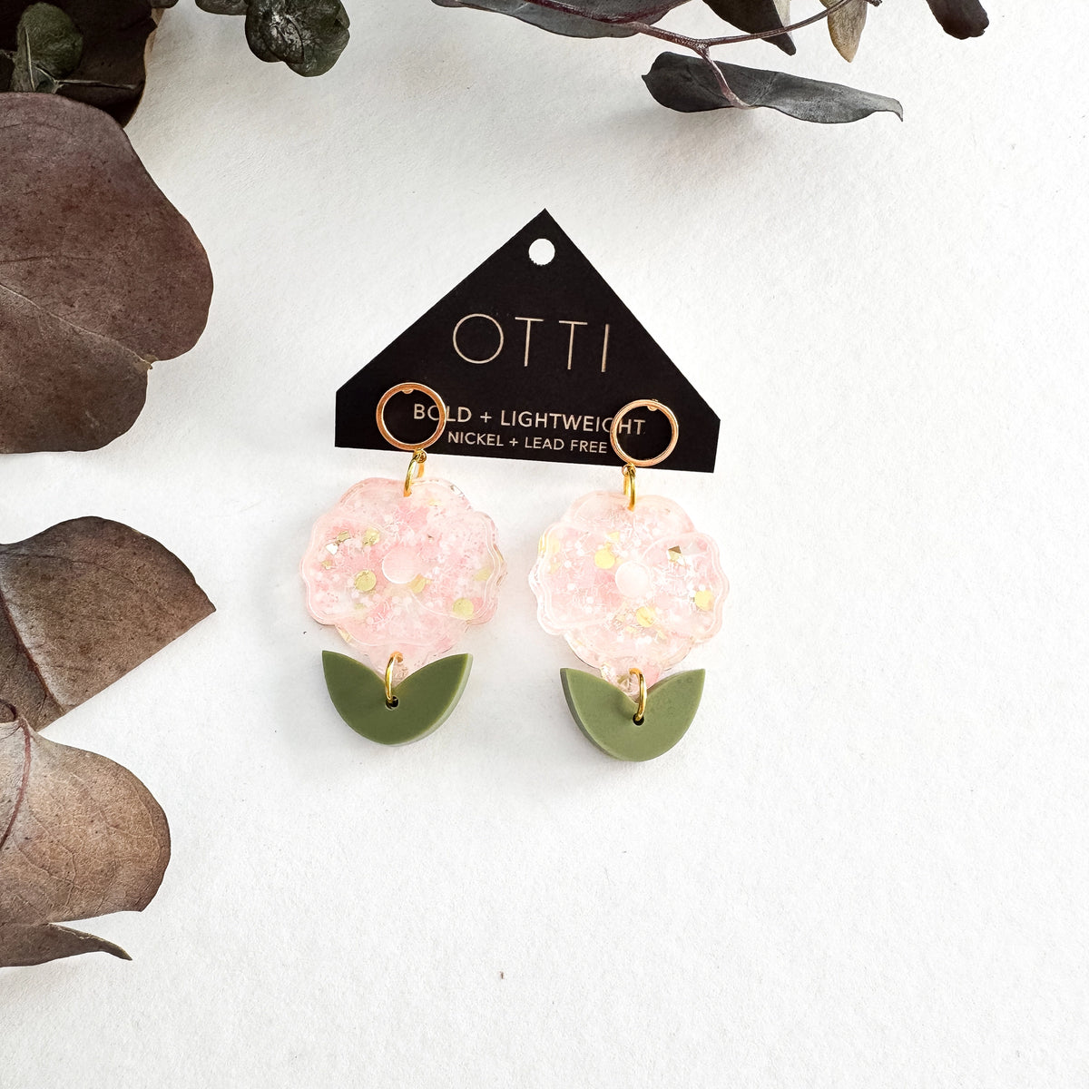 Petite Poppy Earrings: Pink