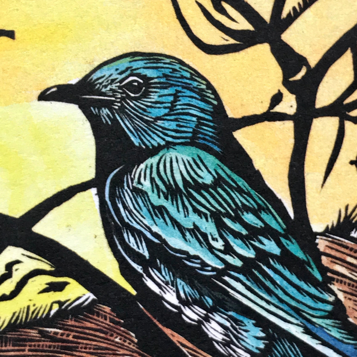 Bluebirds - Awakening the Spring Card