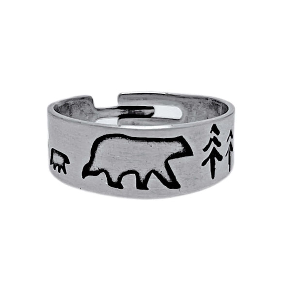Bear Family Adjustable Ring - handMADE Montana