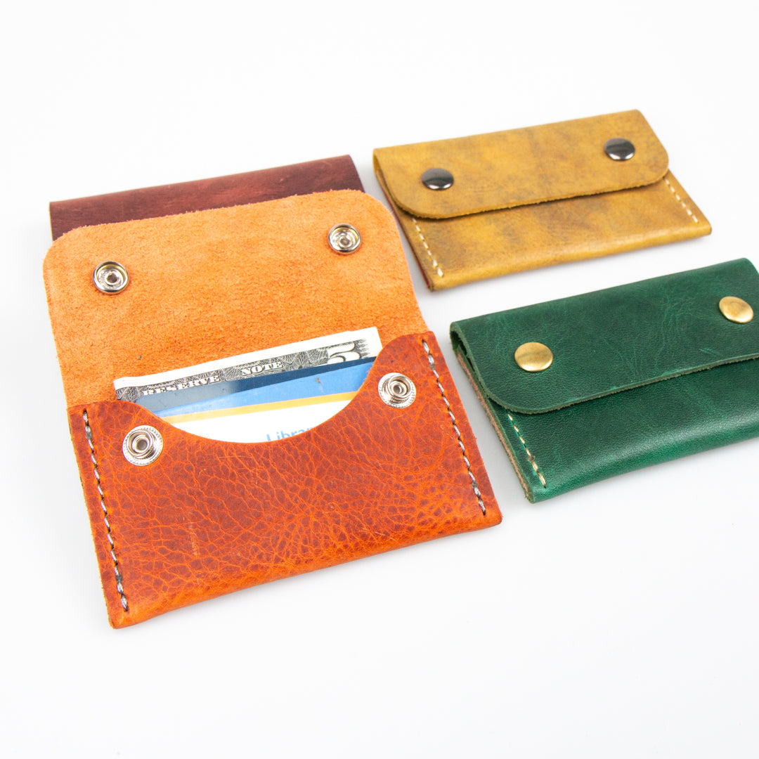 Leather Snap Wallets