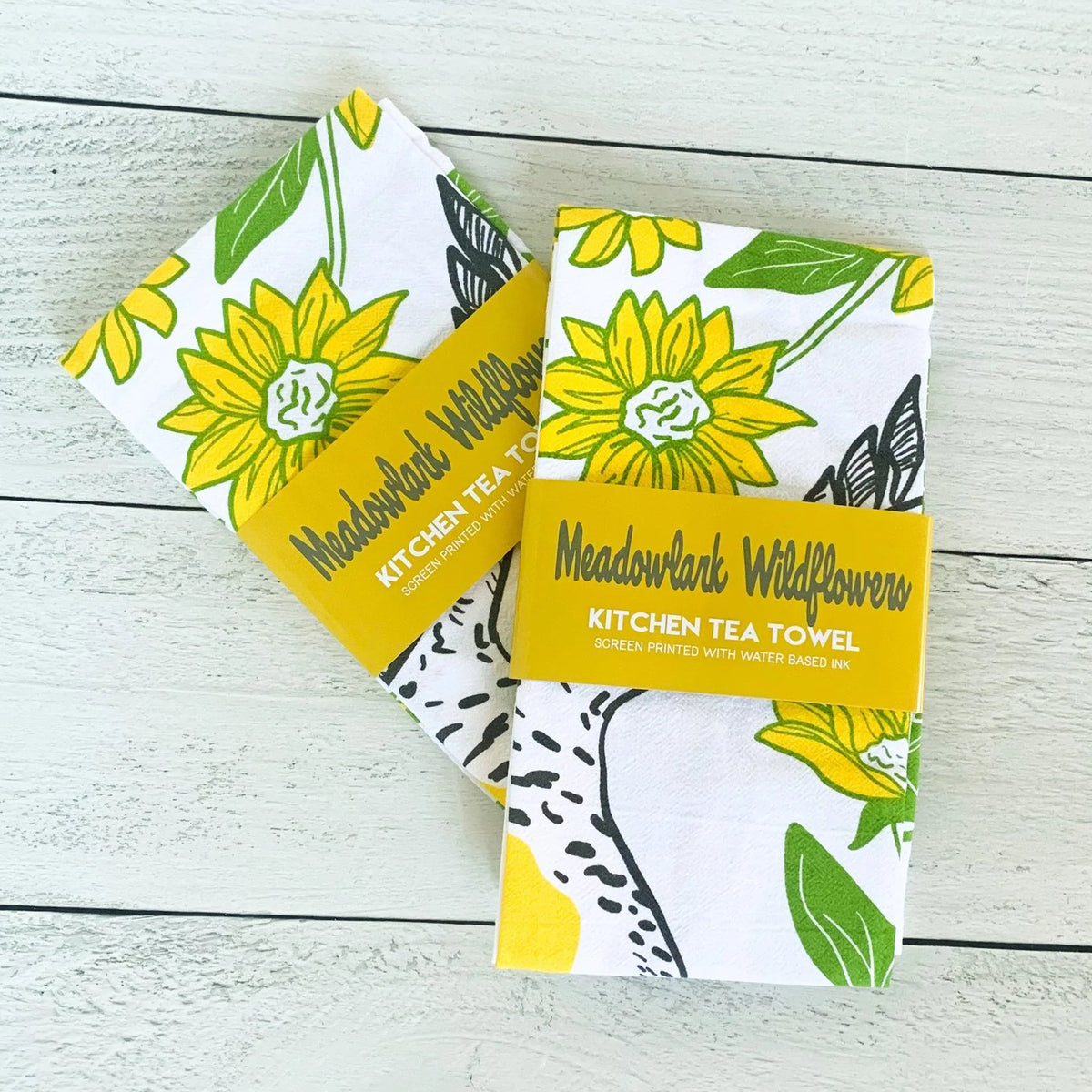 Meadowlark Wildflowers Kitchen Tea Towel