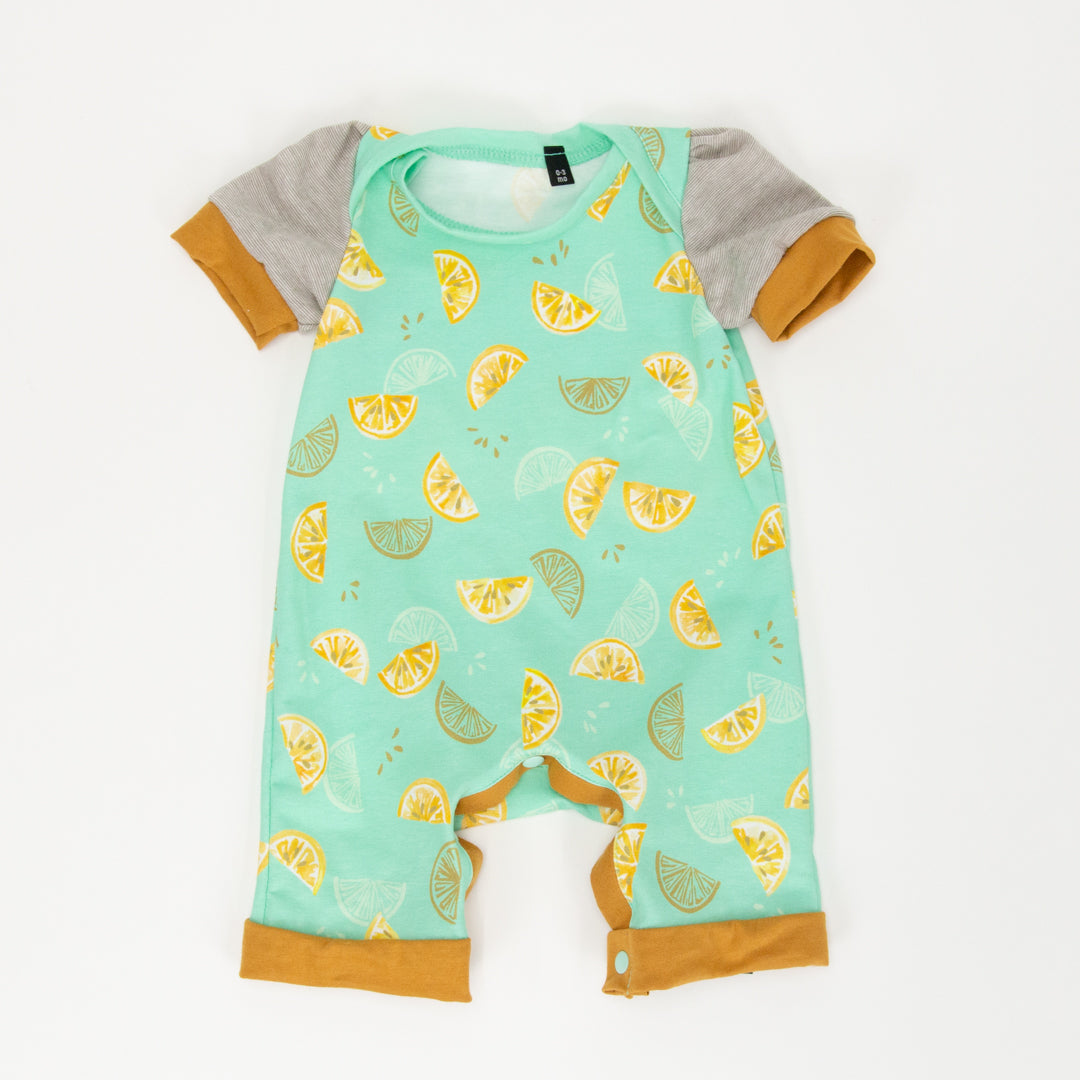 Romper | Mint Lemonade