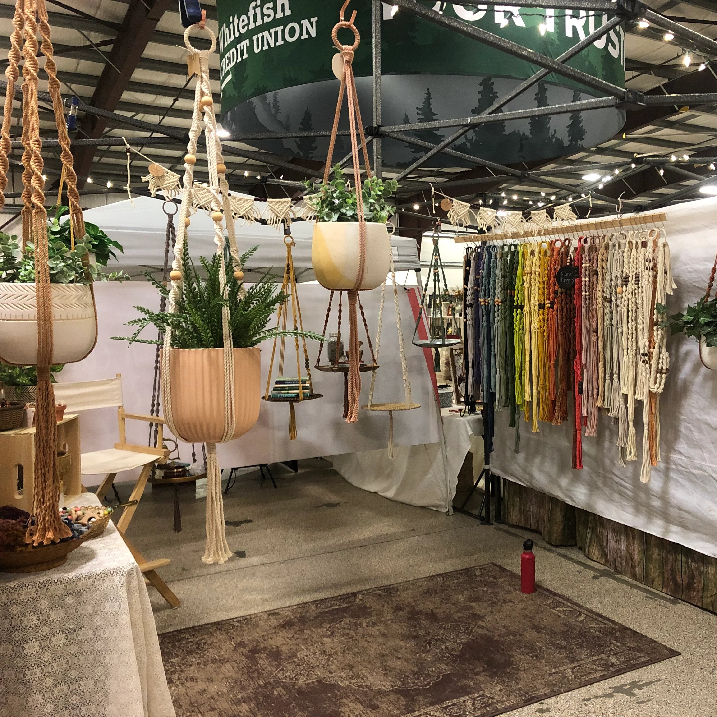 neon macrame plant hanger Love Me Knot Macrame