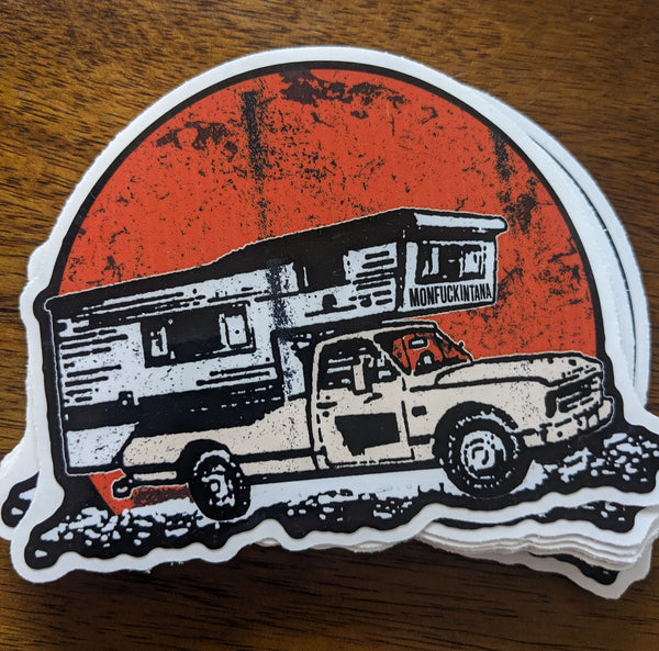 Montruckintana II Sticker - handMADE Montana