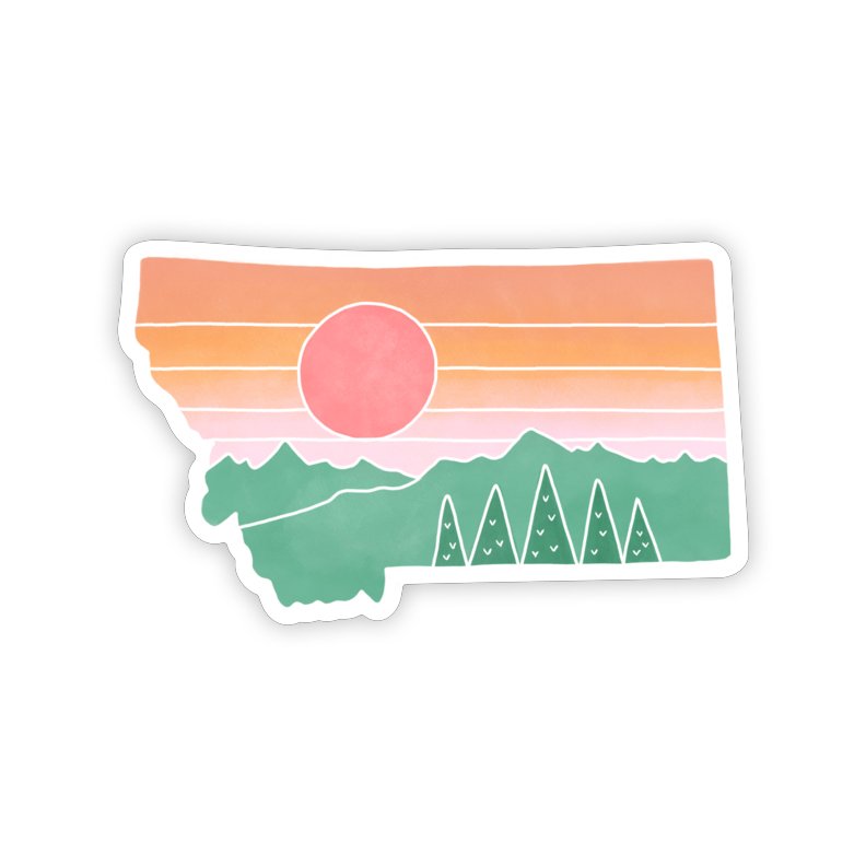 Montana Sunset Sticker