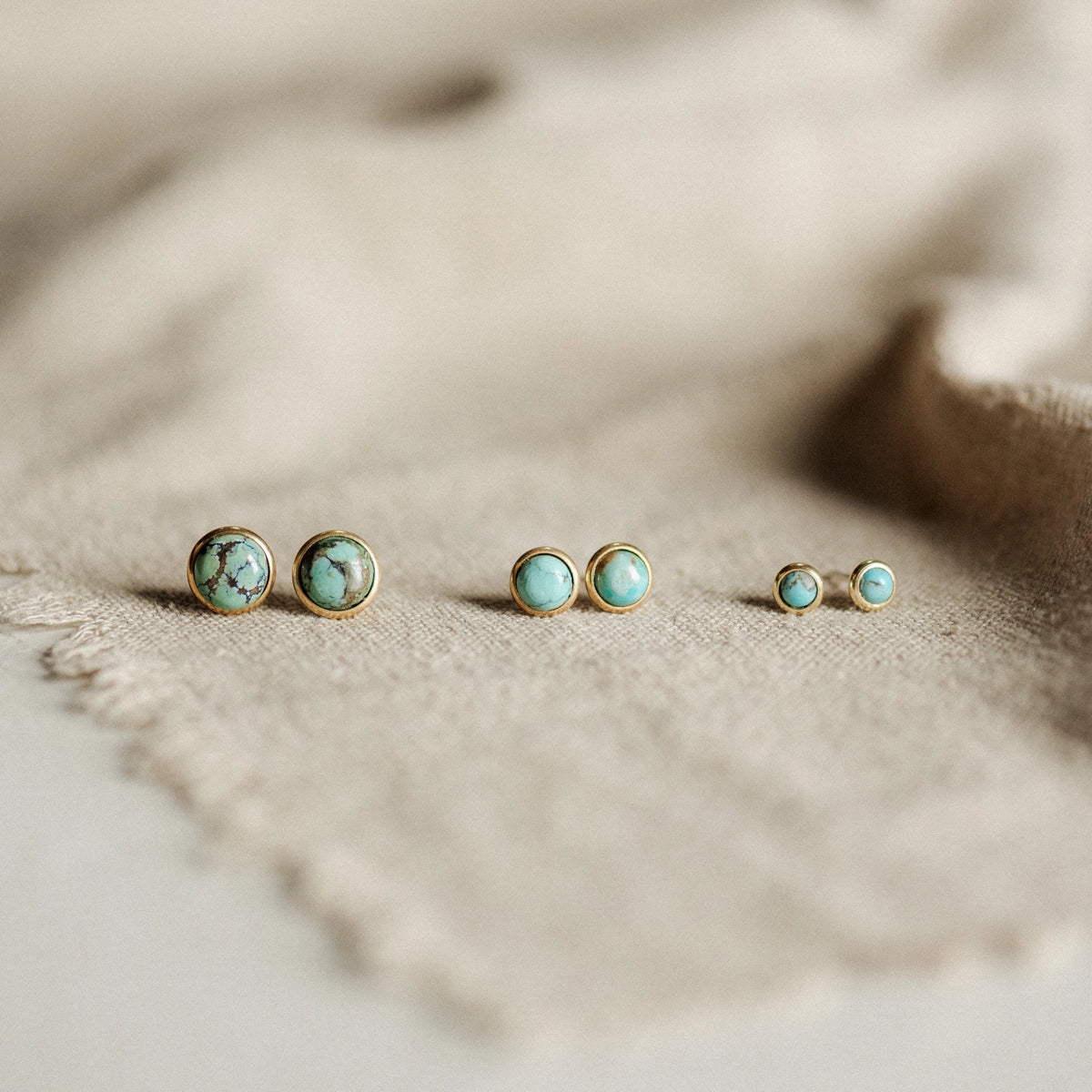 Hyalite Studs // Turquoise