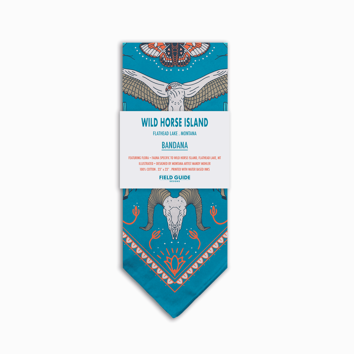WILD HORSE ISLAND - FLATHEAD LAKE BANDANA
