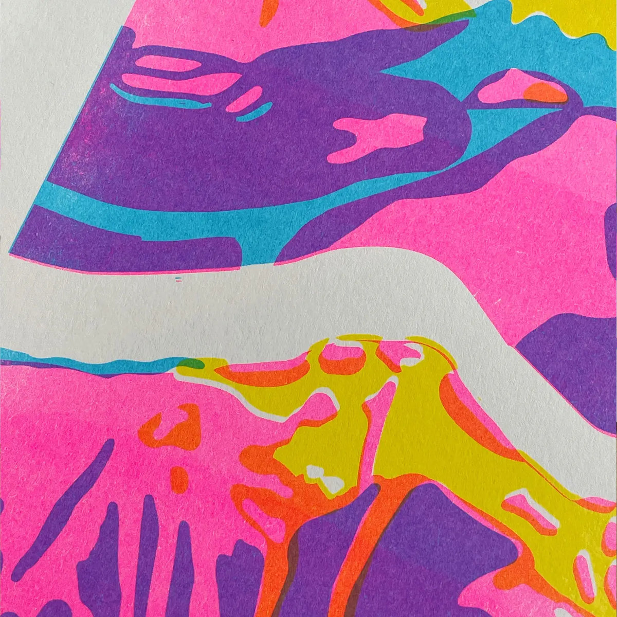 Elevation Risograph Print