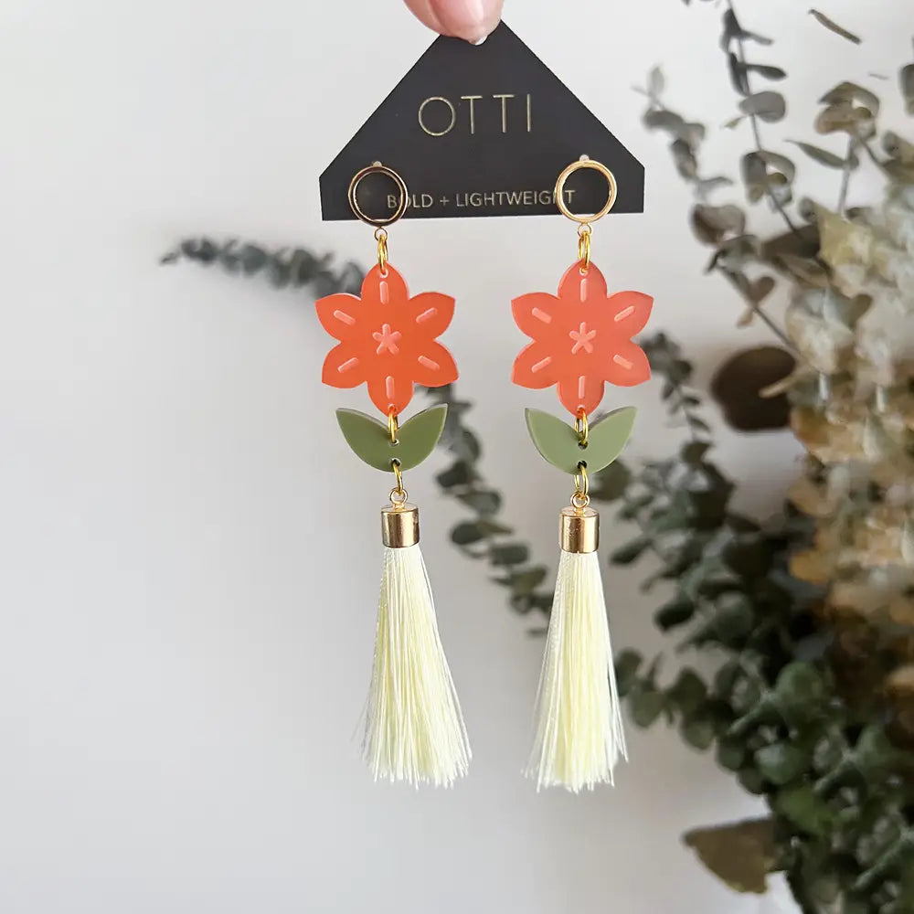 Handmade Flower Chain Earrings - Style Limits