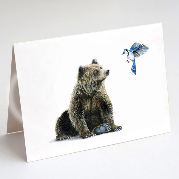 その他 L GEAR SOLID Trading Card GRIZZLY 27 Grizzly & Blue Jay - handMADE Montana