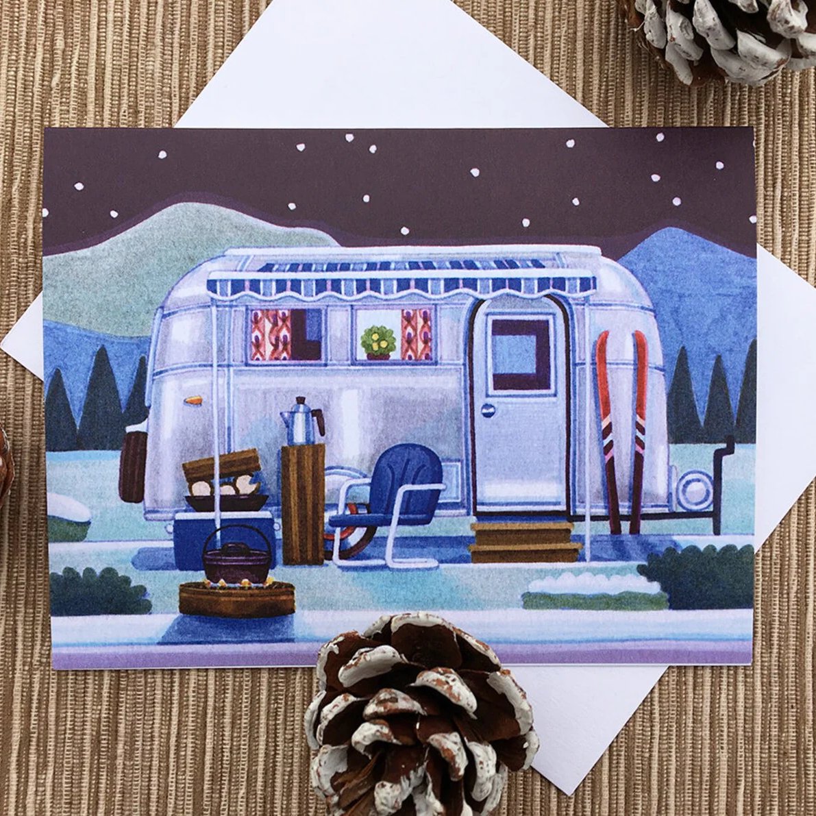 VINTAGE CAMPER WINTER