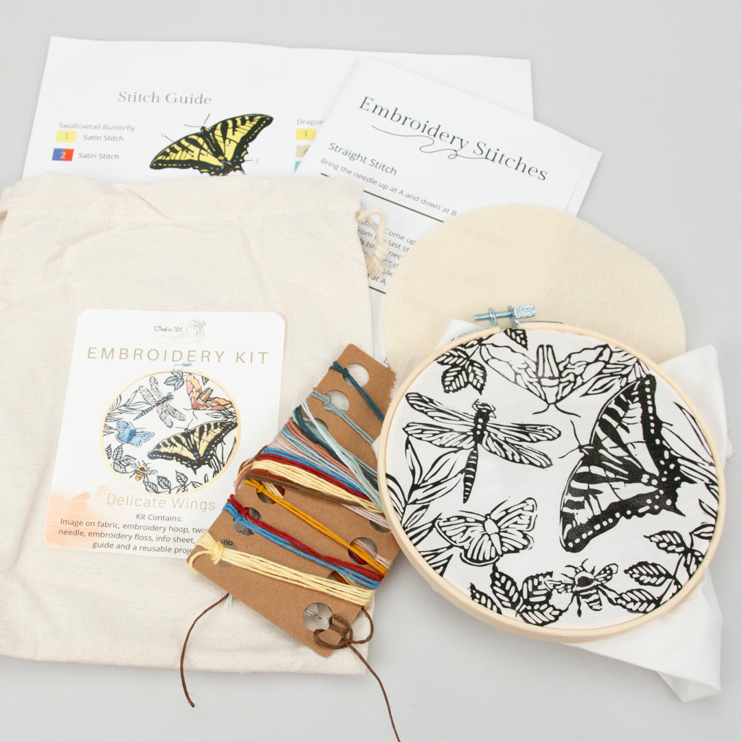 Delicate Wings Embroidery Kit