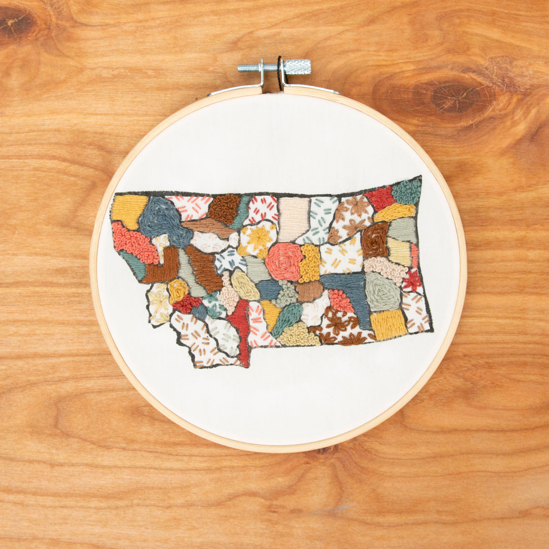56 Counties Embroidery Kit