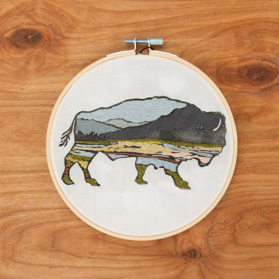 Bison Embroidery Kit