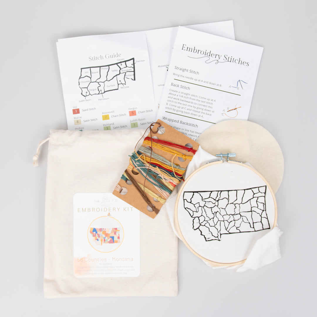 56 Counties Embroidery Kit