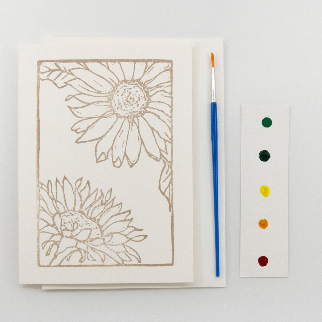 Sunflower Watercolor Card Kit