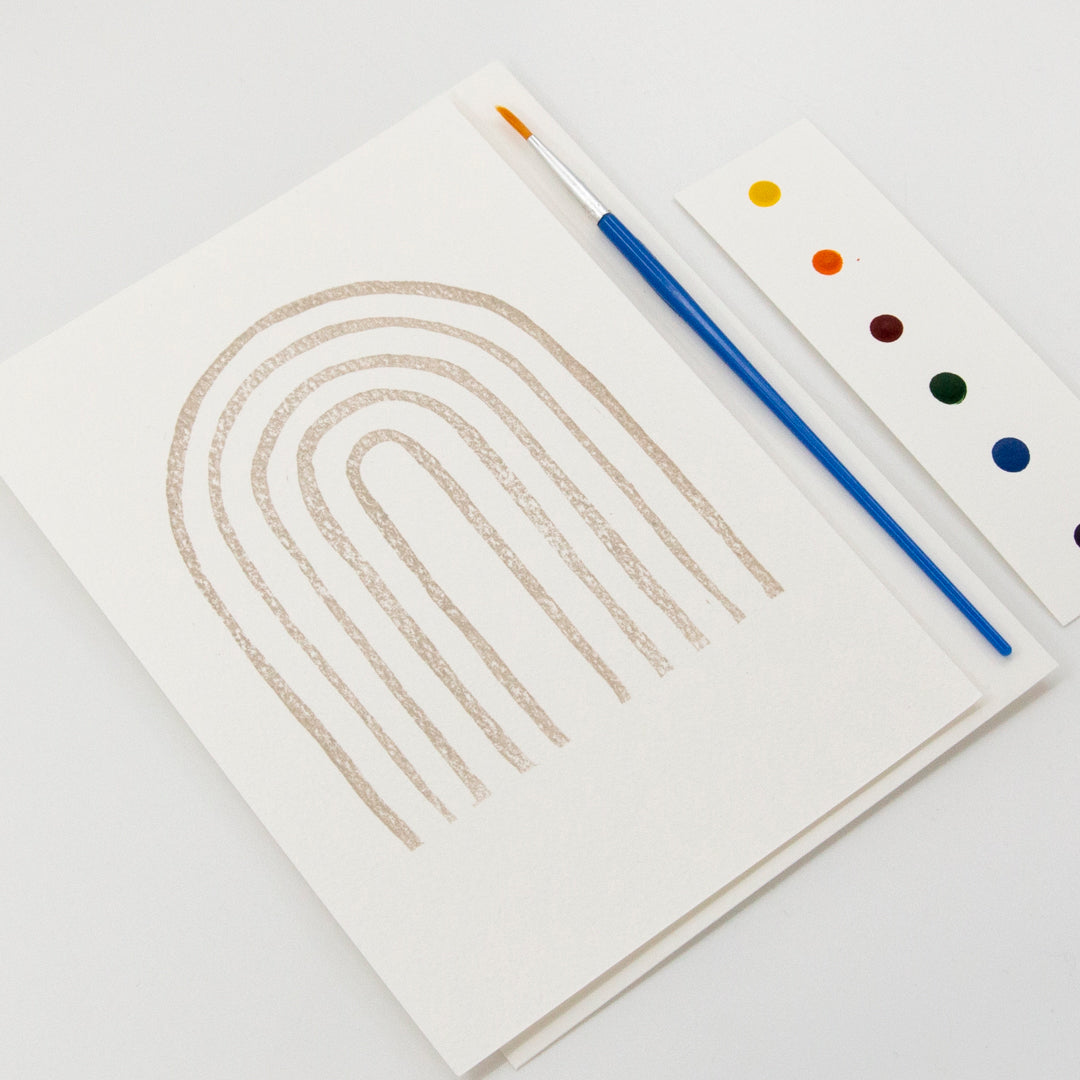 Rainbow Watercolor Card Kit