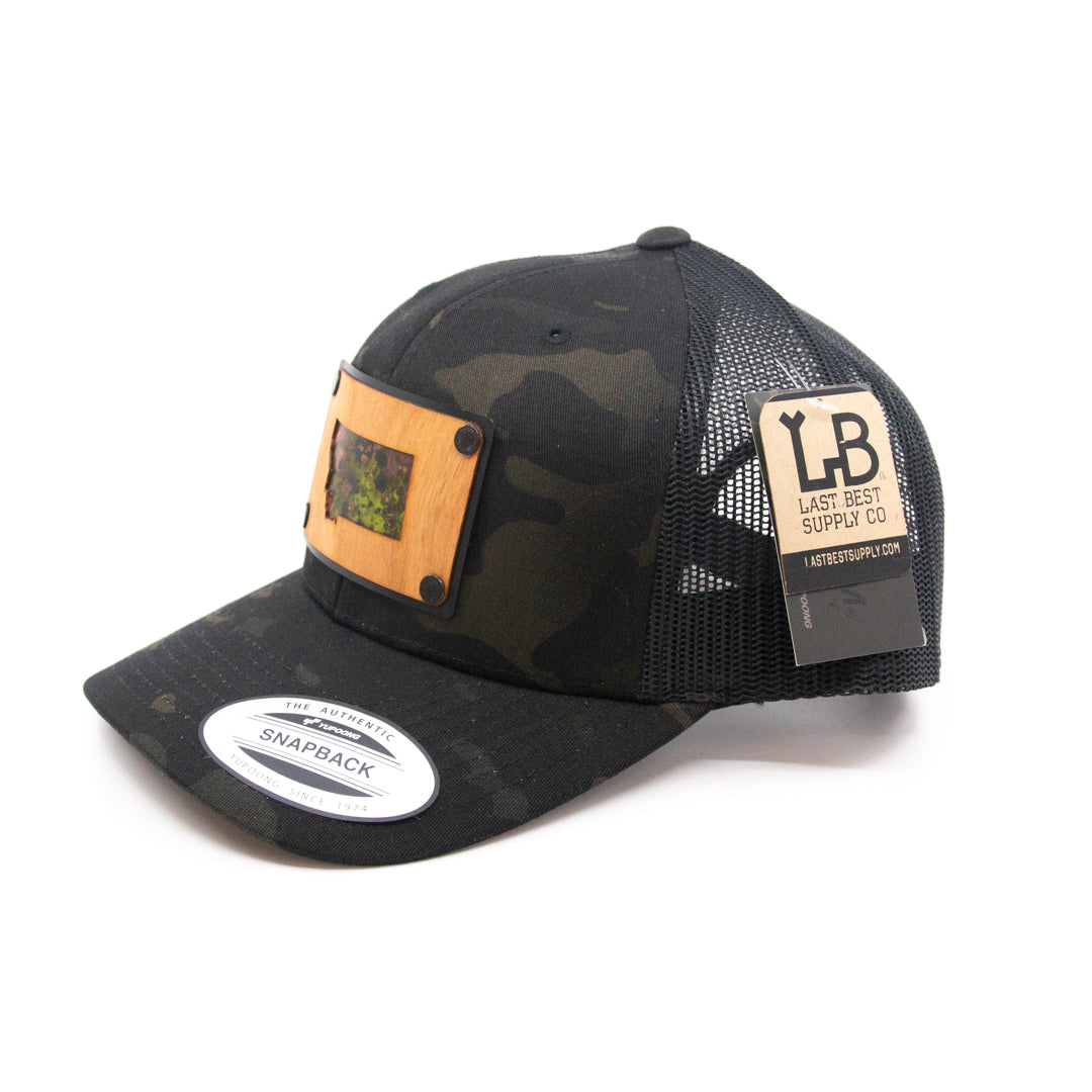 MT Cherry &amp; Copper Camo Trucker Hat