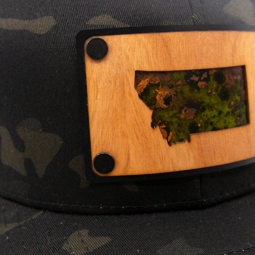 MT Cherry &amp; Copper Camo Trucker Hat