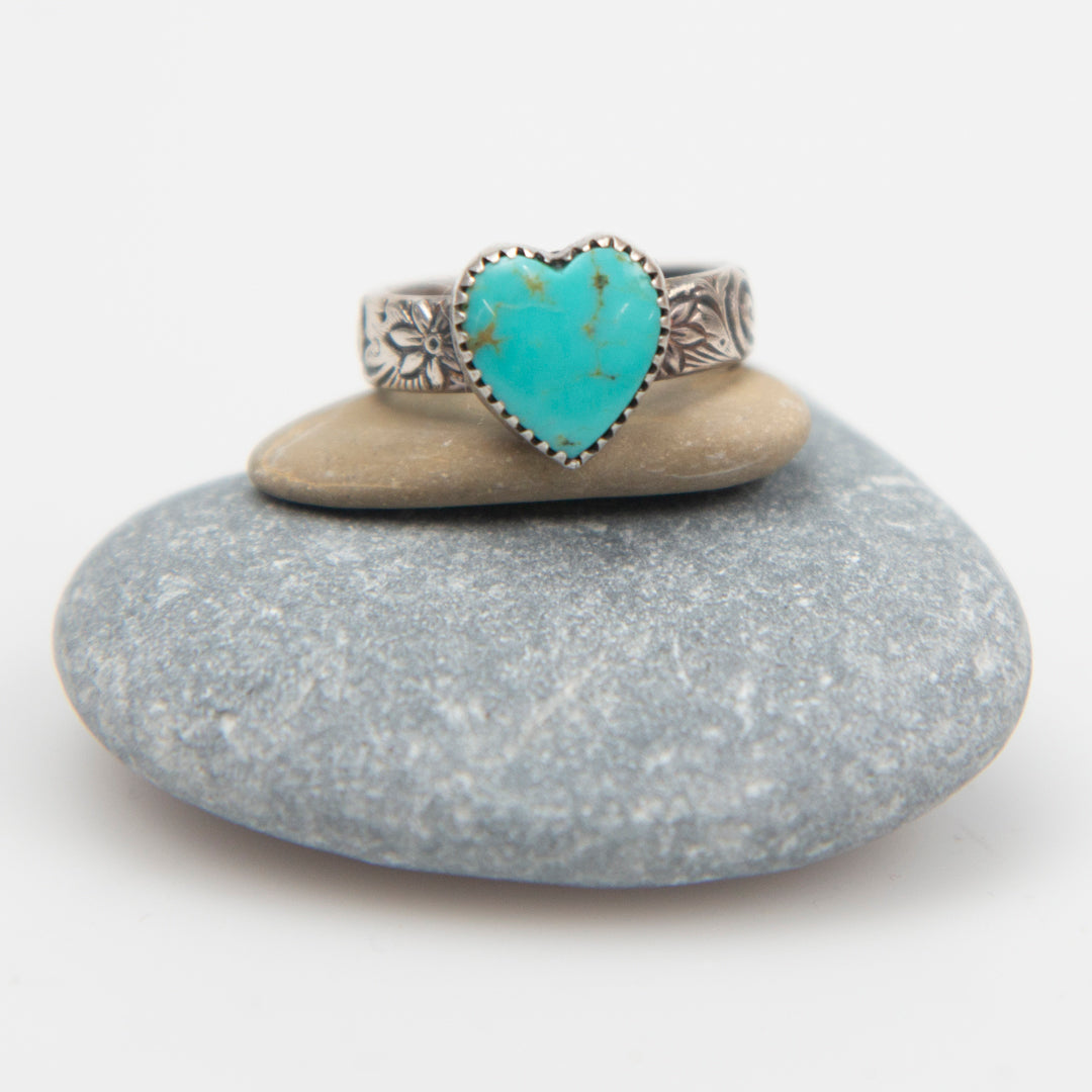 Heart Turquoise Ring