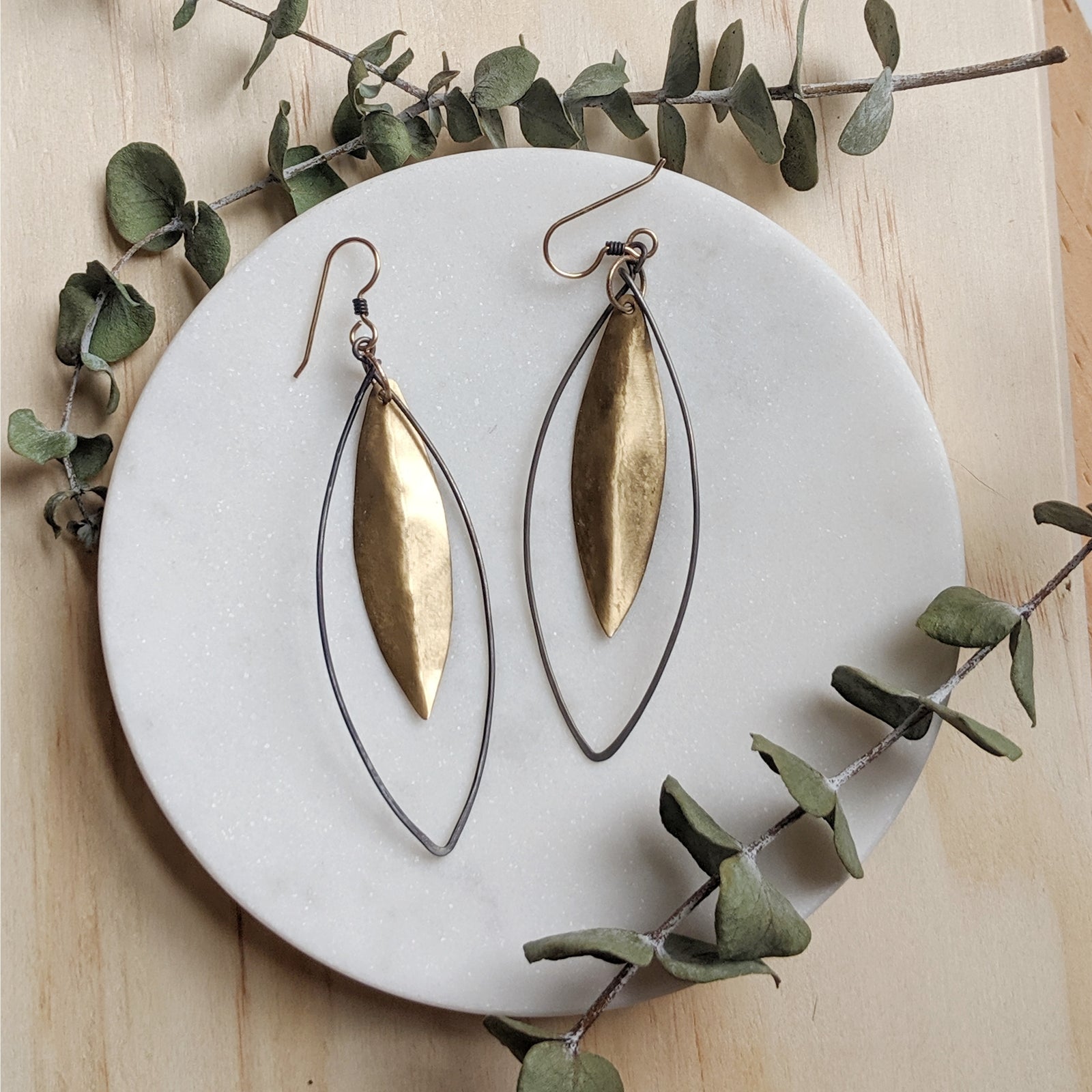 Long Leaf Earrings
