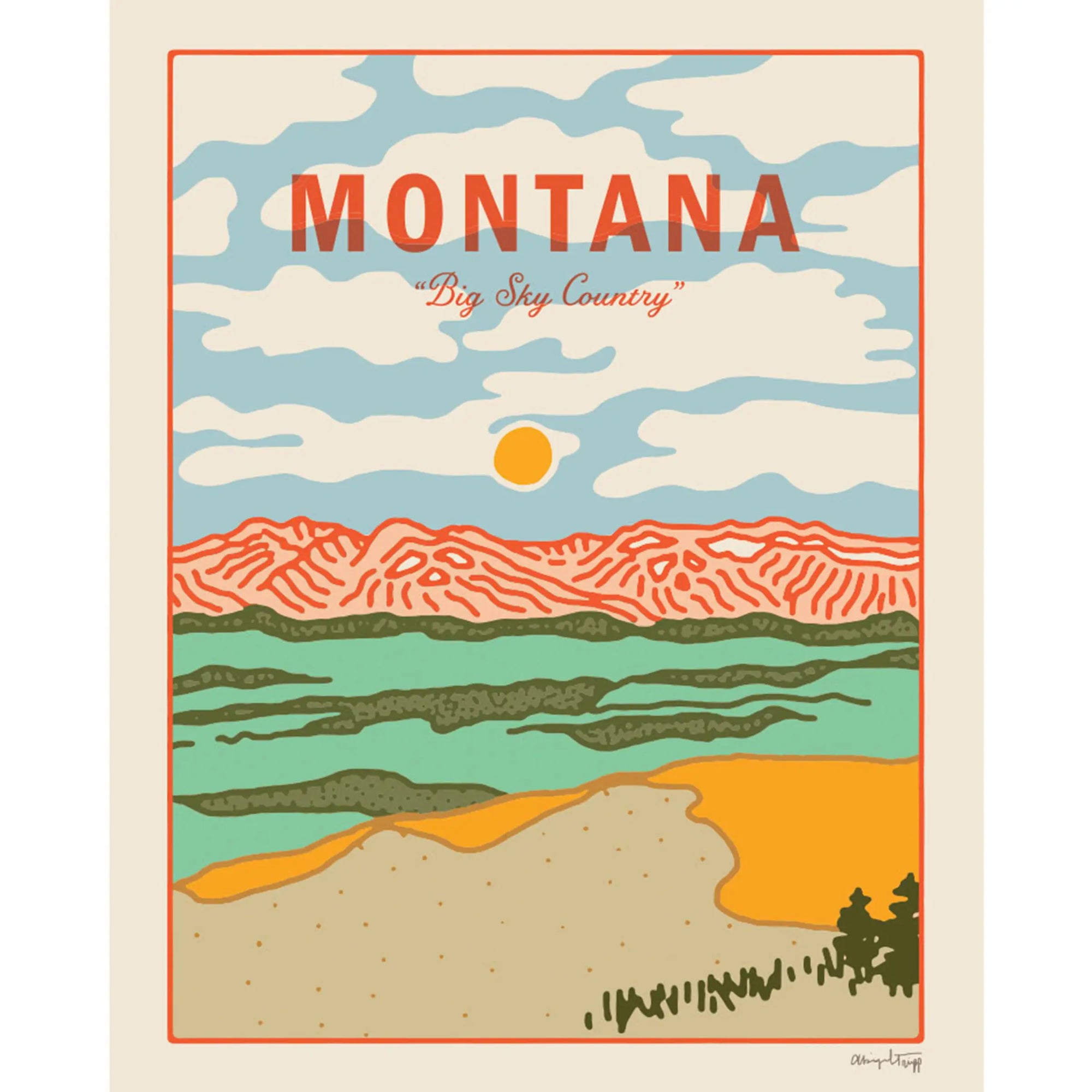Big Sky Country Montana Print